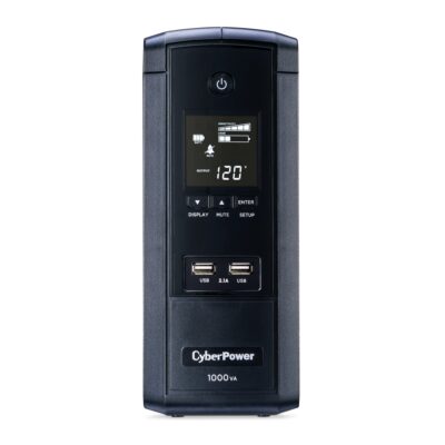 CyberPower BRG1000AVRLCD 1000VA / 600W Line Interactive UPS (Mini-Tower)