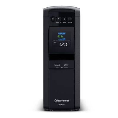 CyberPower CP1500PFCLCD 1500VA / 1000W Line Interactive UPS (Mini-Tower)