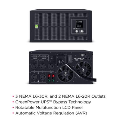 CyberPower PR5000LCDRTXL5U 5000VA / 4500W Line Interactive UPS (Rackmount (5U))