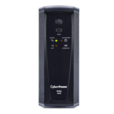 CyberPower AVR CP1500AVR 1500 VA / 900 W Mini-Tower Line-Interactive UPS, Refurbished