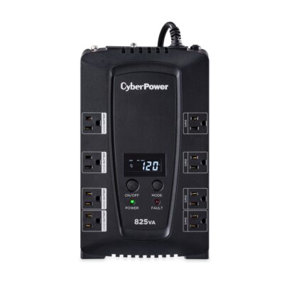 CyberPower Intelligent LCD CP825LCD 825 VA / 450 W Compact Standby UPS, Refurbished